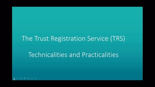 The Trust Registration Service, Technicalities and Practicalities with Graeme Robb, Senior Technical Manager at Prudential on 28th April 2021.